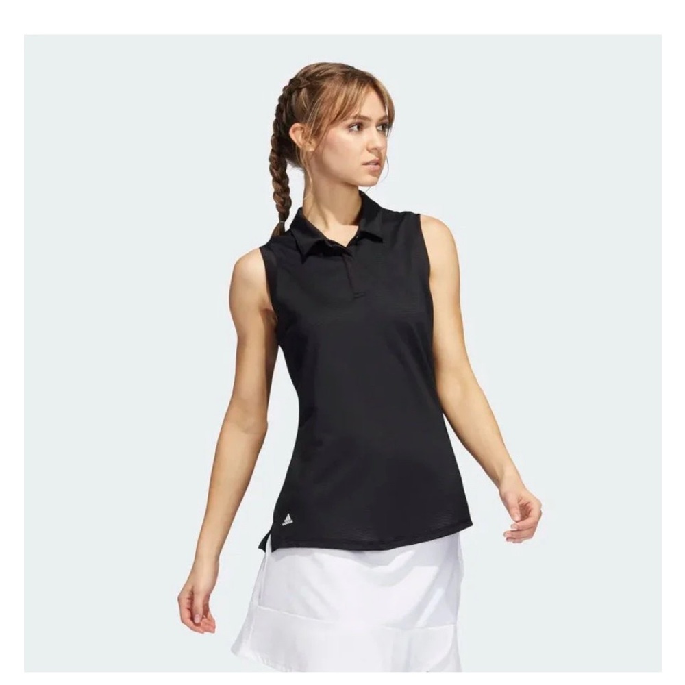 Adidas Women's Black Sleeveless Polo XL